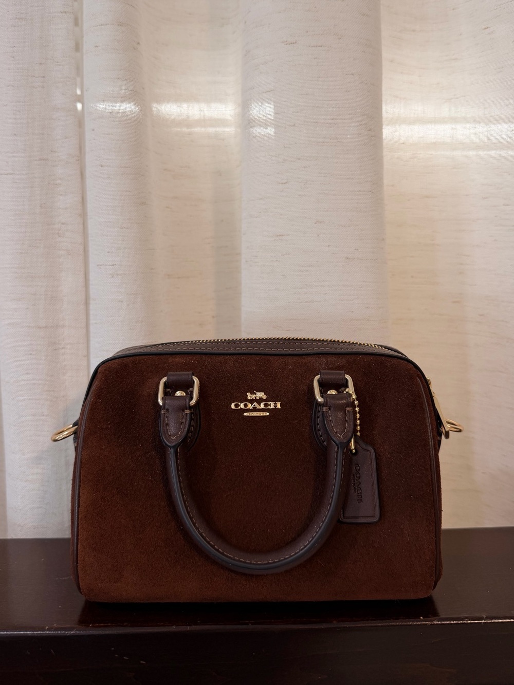 COACH Mini Rowan Suede